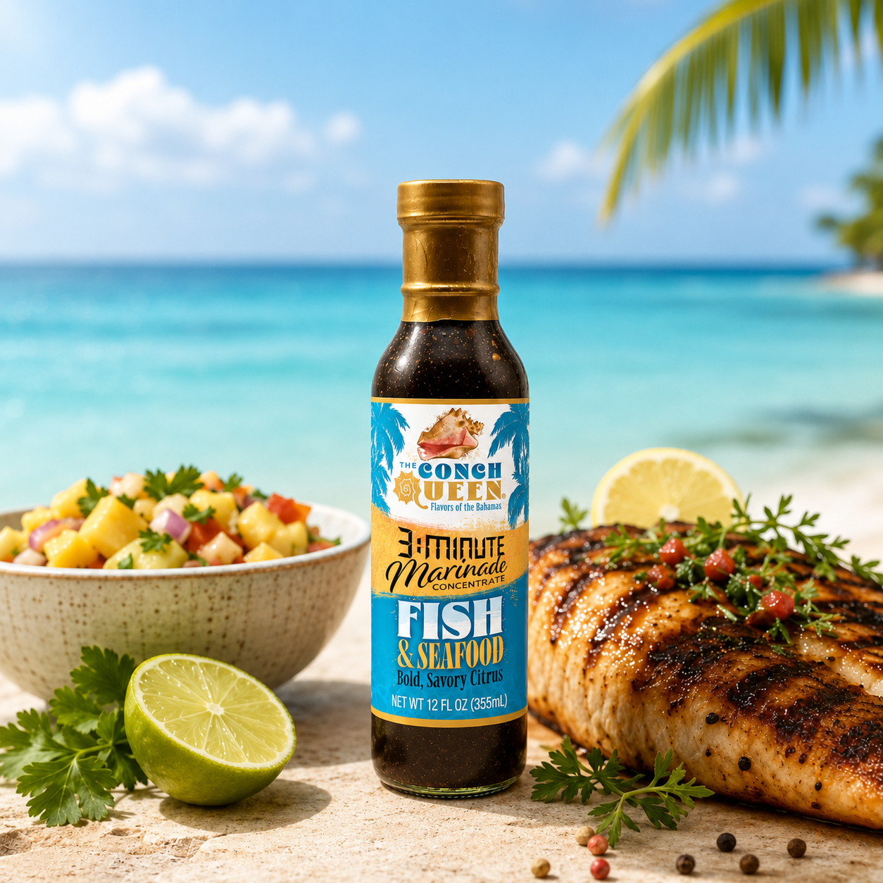 3-Minute Fish Marinade Bottle 12oz
